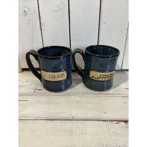 Lot Of 2 Owen Pottery Seagrove NC Coffee Tea Mug North Carolina Railroad Company